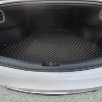 카프트 더뉴그랜저 트렁크매트 프리미엄 퀼팅 가죽, 블랙-블랙, 가솔린, 현대