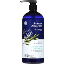 2개 아발론 유기농 샴푸 테라피 비오틴B컴플렉스 946ml Avalon Organic, 1개