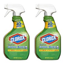 Clorox Clean-up Cleaner+Bleach Spray 클로락스 클리너+블리치 스프레이 오리지널 32oz(946ml) 2팩, 1개