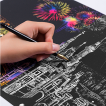 미술 도구 신비한 요술 스크래치페이퍼, A.튤립