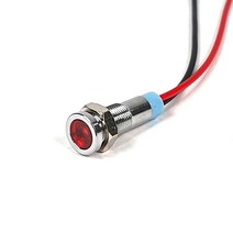 미니 LED 8mm DC 12v 24v 겸용, 빨강