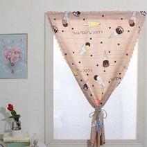 작은창 암막커튼 원룸암막커튼 작은창문 자취방 암막커텐 벨크로 간단한 자체 접착 블랙 아웃 작은 짧은 커