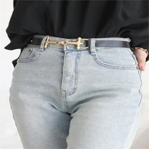 모로코코 배돛 골드장식 가죽벨트