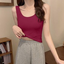 브라탑 연기 그레이 여성 여름 이너웨어 2022 스키니핏 숏 이쁜등 핏아우터 상의 4085683987