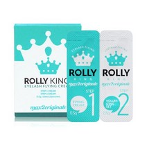 (제이뷰티)롤리킹 속눈썹 펌제 1제 0.5g + 2제 0.5g, 롤리킹 속눈썹 펌제 1제 0.5g + 2제 0.5g