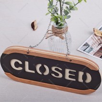 오픈클로즈 우드 사인걸이 사이즈 택1 문폐 OPEN CLOSED, 1.대