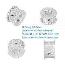 기계 타이밍 호환 풀리 1 pcs af 유형 10-22 치아 xl 벨트 슬롯 너비 11mm 보어 3-20mm 10mm cnc/스텝 모터 용, 12.7mm, 10mm(22 Tooth)