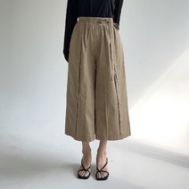 베니 리본 핀턱 큐롯팬츠(2col)