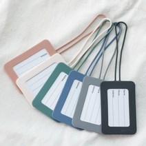 플라이토 실리콘 파스텔 네임택 일체형 이름표 캐리어, 블랙