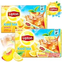 립톤 아이스티 복숭아20T + 레몬20T, 2box