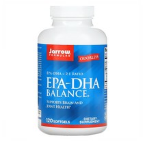 Jarrow Formulas 피쉬 오일 1000mg 오메가3 EPA 1개, 3개