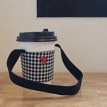 [DIY키트 패키지] 컵홀더 만들기 방수컵홀더 자유학년 바느질재료 실과수업재료, 블랙데이지
