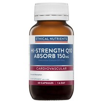 뉴질랜드 에티컬뉴트리언츠 Ethical Nutrients 하이스트렝스 큐텐 앱소브 150mg 60캡슐, 1팩