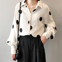헤레이스 빅도트블라우스 YMSH23SS412