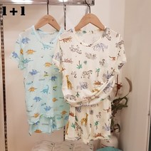 (1+1패키지특가) 모이모이깜피 유니프랜드 다이노소어+정글북 텐셀5부내의 2벌세트