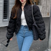 대박난박양 퀼팅 크롭 패딩