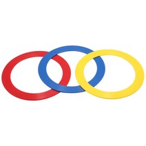 저글링 곡예 소품 링 링, 빨강 노랑 파랑 3