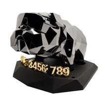 에어디 향기나는 주차번호판 도베르만 불독 토끼 황소, 일반형-불독, 크롬블랙, 1개