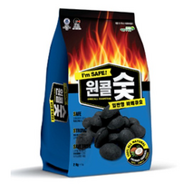 원콜 정품 원콜숯일반형 2kg, 2봉