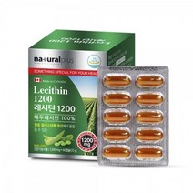 에 도움 대두레시틴 100프로 60캡슐 비타민 건강기능 영양제
