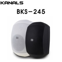 카날스 BKS-245 50W 매장 학원 카페 옥외용 방수스피커 패션스피커 1조(2개), 화이트