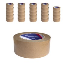 엘앤엠 저소음 크라프트 종이 박스테이프 50mm x 50m, 25개