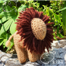 발도르프 인형 사자 뜨개인형, 개