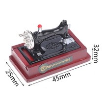 diy 집만들기 세트 미니어쳐 1:12 인형 집 미니어처 가구 레트로 재봉틀 빈티지 뜨개질 모델 어린이 홈 장, 10 45x25x32cm