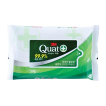 3M 쿼트플러스 살균티슈 10매 x 1팩 항균 손소독티슈 향균티슈 청소용 차량용 물티슈