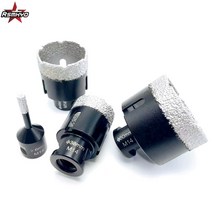 홀쏘 빵기리 실린더기리세트 -M14 스레드 드라이 진공 브레이징 다이아몬드, 30mm