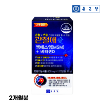 종근당 관절애 MSM 비타민D 식이유황 엠에스엔 120정