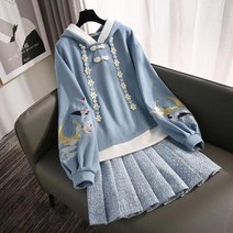 두루마기 2022 새로운 중국어 번체 Hanfu 2pcs 세트 여자 드레스 가운 댄스 요정 고대 의상 의류 일반 한