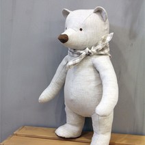 슈톨렌 북극곰 린넨 오가닉 애착인형
