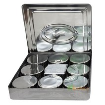 스테인레스 보존식용기 원형 9P(신형) 구내식당 병원 식냉동고 보관 용기 반찬 냉장 스테인레스, 쿠팡 본상품선택, 쿠팡 본상품선택