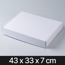 일체형 선물상자 화이트(43x33x7)포장 박스 조립식 종이 조립형 고급 답례품 기프트, 26PB_일체형 화이트/038 (43x33x7)