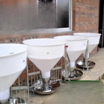 돼지농장 여물통 자동 무료 먹이통 사료급식 양돈 가축 축사, 미세 배럴 건식 및 습식 여물통 돼지 여물통
