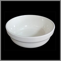 대명멜라민 미색 - 멜라민 굽볼 (국내생산 멜라민 흰그릇 하얀그릇 업소용그릇), (N-105 1/2), 5반볼