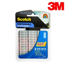 3M 스카치 재접착 폼 양면 테이프 투명 R101 6매