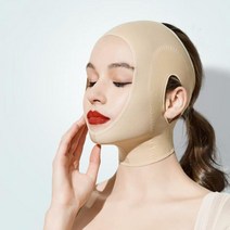 V라인 이중턱 리프팅밴드 마스크 스킨색