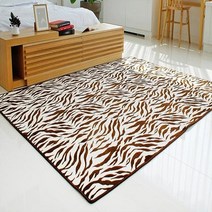 매직크린 지브라 극세사 카페트 러그 브라운150X200