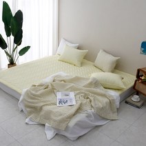 굿몽 누디썸머 여름 시어서커 패밀리패드 (맞춤가능), 누디썸머_옐로우