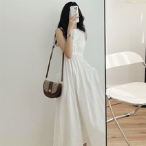 [레티고] 더블 포켓 심플 민소매 원피스