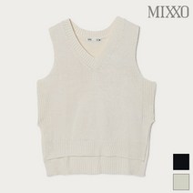 미쏘 사이드슬릿 V넥 니트조끼_MIWVK9223T-T