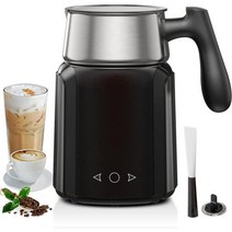 밀크 프로더 9IN 1 다기능 지능형 전기 우유 찜기 13.5OZ/400ML LED 스크린 터치컨트롤 550W 밀크카페 워머 탈부착 스텐저그 식기세척기 안전한 핫초코폼 제조기, L9 Elite