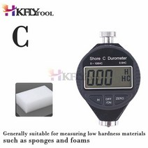 Hardness Testers 경도 시험기 디지털 100HD C 경도계 쇼어 고무 경도, 빨간, 02 빨간