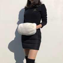 [기타] 로로얼로이 겨울 골프 밍크 에코퍼 방한 손난로 따수미 벨트 가방 골프핸드워머, 옵션:[컬러] 아이보리