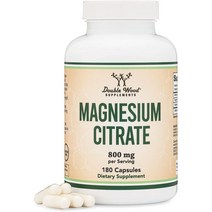 Double Wood Supplements Magnesium Citrate 더블우드 구연산 마그네슘 180캡슐