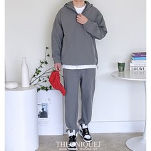더유니크제이 남성 아노락 후드 바람막이 트레이닝 세트 M~XL