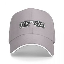 100%고글Ferxxo 안경 티셔츠-Feid 로고 클래식 스티커 야구 모자 해변 푹신한 남아 여성용, 04 Gray