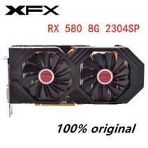 그래픽카드 CPU 데스크탑 XFX RX 580 8GB 그래픽 카드 AMD Radeon RX580 비디오 스크린 GPU 컴퓨터 게임 MapI 마이닝 590, 02 RX-580-8G-2304SP